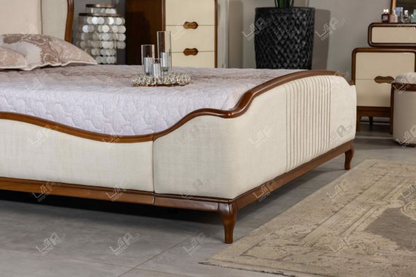 تخت خواب چوبی نئو کلاسیک